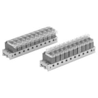 Tipo enchufable múltiple, estaciones 8 , válvula 3 de solenoide portuaria, del conectador serie VV100