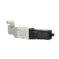 Válvula de solenoide, aire, 3 puerto, 3/8 NPT, 24 VDC, serie VP5