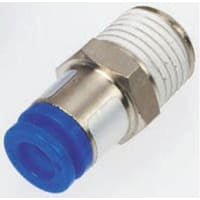 Adaptador recto neumático del Roscar-a-Tubo, varón de R8 1/, empujar hacia adentro 4 milímetros