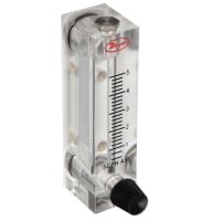 Flujómetro, aire de 0.065 SCFH, escala de 2 ", exactitud del 5%, inoxidable, tipo VFA, serie de VF