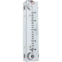 Flujómetro, VFB modelo, agua de 1-20 GPH, 4 adentro. Escala, exactitud del 3%, cuerpo de acrílico