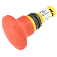 Interruptor de paro de emergencia, torcedura al reajuste, cabeza de la seta del rojo 60m m, serie C22