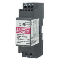 Fuente de alimentación, AC-DC, montaje del panel del carril del estruendo del modo del interruptor 15W, 12V C.C., 1.25A
