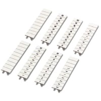 El blanco de la tira de marcador de Zack etiquetó horizontal impresa. ZB 5 LGS: FORTL.ZAHLEN 171-180