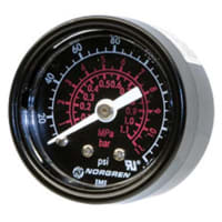 GALGA, SS, NEGRO, 1/8 NPT, los 40MM