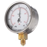 Tamaño positivo análogo G / de la conexión de BottomEntry 1bar de la galga 3de presión8