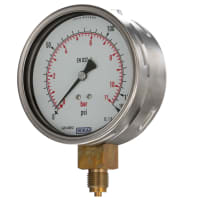 Tamaño positivo análogo G 3/8 de la conexión de BottomEntry 160psi de la galga de presión