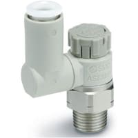 Control de flujo, puerto8 1/ hasta el tubo de 6m m, codo, metro hacia fuera, PBT, cerradura del empuje, COMO serie