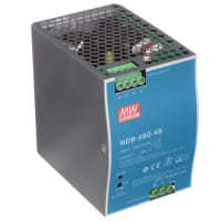 Fuente de alimentación, AC-DC, 48V, 10A, 100-264V adentro, incluido, carril del estruendo, PFC, 480W, serie de NDR