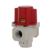 La válvula, se traba hacia fuera, puerto de 3, mano, cuerpo pinta, 3/8NPTF