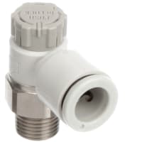 Control de flujo, puerto8 1/ hasta el tubo de 8m m, codo, metro hacia fuera, PBT, cerradura del empuje, COMO serie