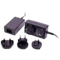 Fuente de alimentación, AC-DC, tablero del escritorio de la clase II, 12V, 3.33A, 90-264V adentro