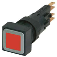 Cambie, el interruptor de acción momentánea iluminado rojo, 18 Sq.mm
