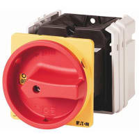 Interruptor, 6 poste, montaje posterior, desenganche No-Fundido del interruptor, NO, 63A, 22 kilovatio, IP65