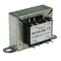 El transformador del montaje del chasis 12VA 2 hizo salir 115 la CA primaria 24V de la CA 230V secundaria