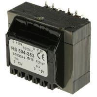 CA Secondary de la CA Primary 12V de 6VA PCB Transformer 2 Output 115 230V