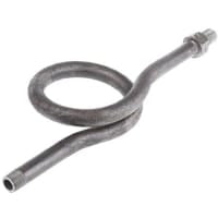 Sifón 48bar 3/8 de la galga de presión en la forma de acero del anillo de la conexión de BSP