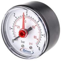 Tamaño positivo análogo BSP 1/ de la conexión del dial 6bar de la galga de presión4