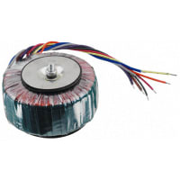 Salida del transformador 50VA 2 de Toroidal 115, 230VAC x 2 primario 55VAC secundario