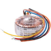El transformador 15VA 2 de Toroidal hizo salir 230VAC primario 2 x 9VAC secundario