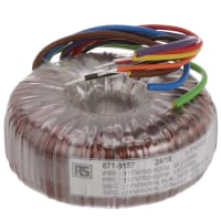 El transformador 160VA 2 de Toroidal hizo salir 115, 230VAC primario 2 x 18VAC secundario