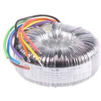 Salida del transformador 225VA 2 de Toroidal 115, 230VAC x 2 primario 12VAC secundario