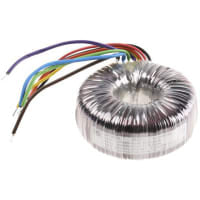 Salida del transformador 225VA 2 de Toroidal 115, 230VAC x 2 primario 18VAC secundario