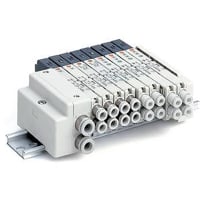 La válvula, 4 postula NC/NC dual, 3 puerto, 24VDC, L enchufe, 6m m que caben