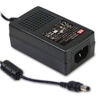 Fuente de alimentación de AC-DC, adaptador de escritorio, 25W, 24V/1.04A, nivel VI, serie de GST18B