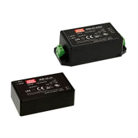 Fuente de alimentación, AC-DC, 24V, 1.9A, 100-264V adentro, encapsulado, carril del estruendo, 46W, serie de IRM