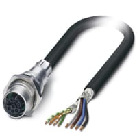 Limpiar-Tipo zócalo; Híbrido; Ethernet; 8-Pos; M12-SPEEDCON; VS-FSBPYS-OE-94H/0,5 S