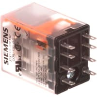 Relais enchufable, Dpdt, 12A, 120Vac