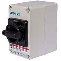 El interruptor de seguridad, 60A, 3 poste, 600V, No-Fundió Hd, tipo 1, acuerdo, serie de HNF
