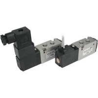 La válvula de solenoide, 2-Position escoge, 110-120VAC, Rc 1/8 NPTF, 3.8 CFM, 0.1-1 Mpa