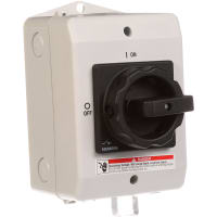 Interruptor W/Screw Covr de 16A 3P Encl T4X y negro H