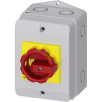 Interruptor W/SCR CVR, RELAIS H, NO/NC de 25A 3P ENCL T4X
