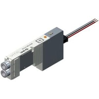 La válvula, 2 postula el sgl, n/plug-in, 5 puerto, 24VDC, L enchufe, 4m m que caben