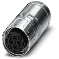 M40 zócalo circular, N cifrada, posición de 6, encrespadura, 70A, IP67, serie de SPEEDCON