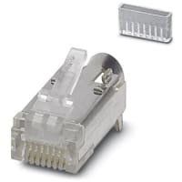 RJ45 perno relleno; CAT5e; 8-pos; protector; Tipo de las conec de IDC; relevación de w/strain