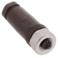 Conec femeninas del tornillo del nudo del metal de las conec del tornillo de la posición M12 de las conec del sensor/del actuador derecho 4