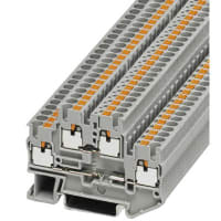 BlockAWG del término del Doble-nivel: 26-12; Empujar-en las conec; W: 5.2m m; gris; NS35/7 5 NS35/15
