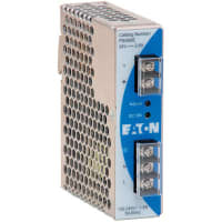 Fuente de alimentación, AC-DC, 1PH, 85-264VAC, 24VDC, 60W, término del tornillo, plástico