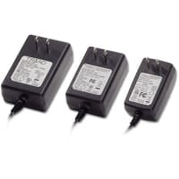 Fuente de alimentación, AC-DC, 12V, 1A, 90-264V adentro, incluido, enchufe de pared, externo, 12W, serie de los W