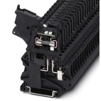 Bloque Lever-type del término del fusible, negro, para los rellenos del fusible de 5 x 20m m G, w/LED para la C.C. de 24 V