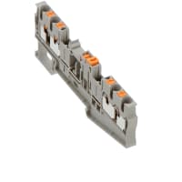 Bloque del término del disconn del cuchillo; Empujar-en las conec; AWG: 26-12; 16A; 400V; L: 92.2m m; W: 5.2m m