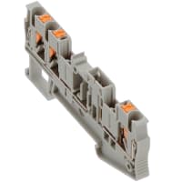 Bloque del término del disconn; Empujar-en las conec; AWG: 26-12; 16A; 400V; L: 81.9m m; W: 5.2m m