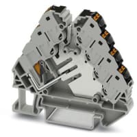Distribuidores potenciales, 250V, 17.5 A, AWG: 12-26, Empujar-en las conec, 2 posición, 13 Conns