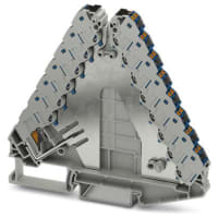 Distribuidores potenciales, 250V, 17.5 A, AWG: 14-26, Empujar-en las conec, 2 posiciones, 29 conns