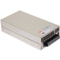 Fuente de alimentación, AC-DC, 500W, 5V, 100A, 90-132/200-264V adentro, incluido, Pnl Mnt