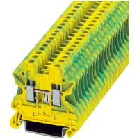bloque de terminales, bloque de la tierra, 5.2m m, 26-12Awg